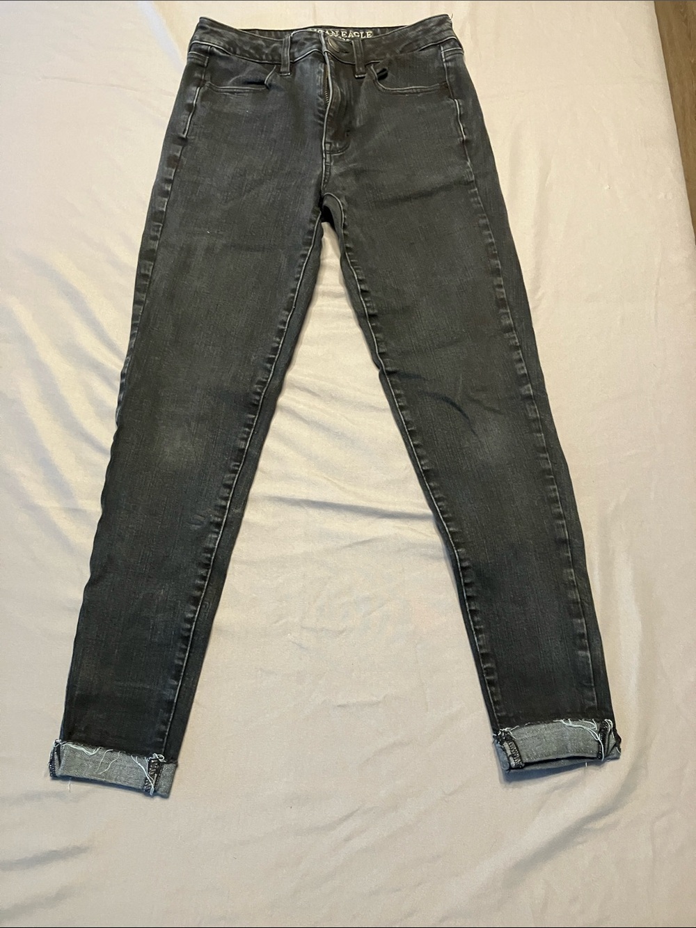 American Eagle Outfitters Black Washed Skinny Jeans